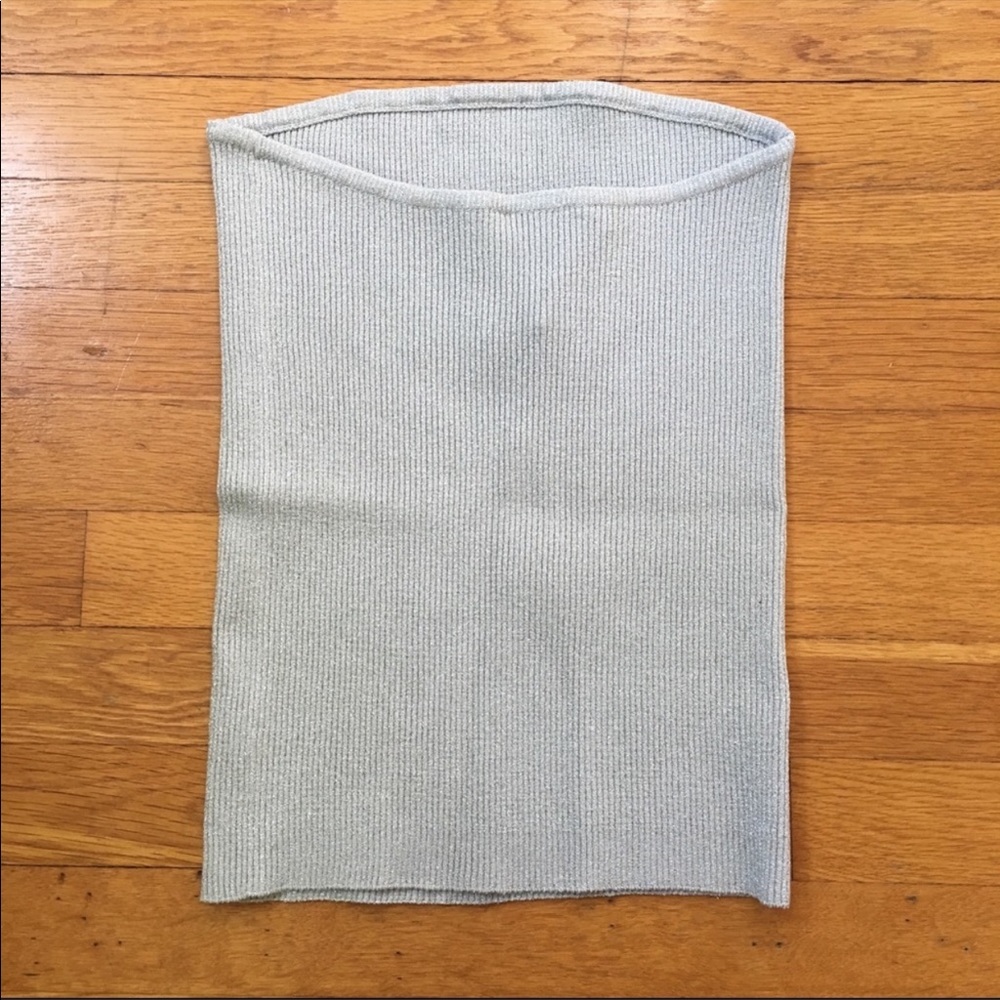Celine silver sparkle tube top - Picture 7 of 8